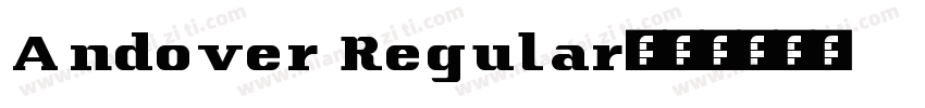 Andover Regular字体转换
